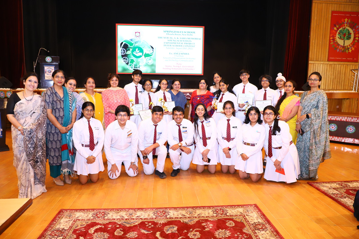 Young scientists showcase talent at Springdales School; Dhaula Kuan