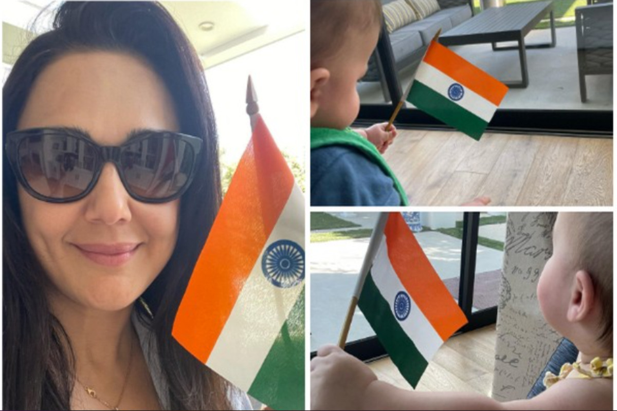 Here’s how Preity Zinta celebrated Independence Day with her toddlers