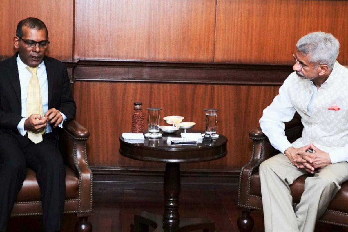 EAM S. Jaishankar, Maldives Speaker Nasheed hold talks in New Delhi