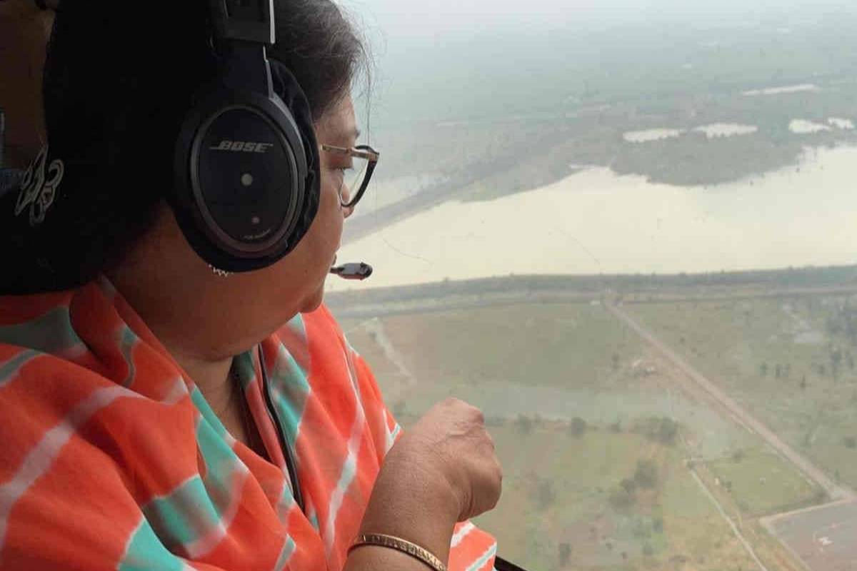 Vasundhara Raje conducts aerial survey of Rajasthan’s flood-hit areas