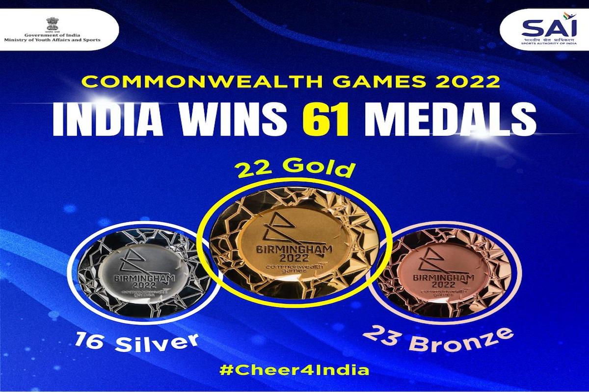 Anurag Thakur congratulates Indian contingent on conclusion of successful CWG 2022 campaign