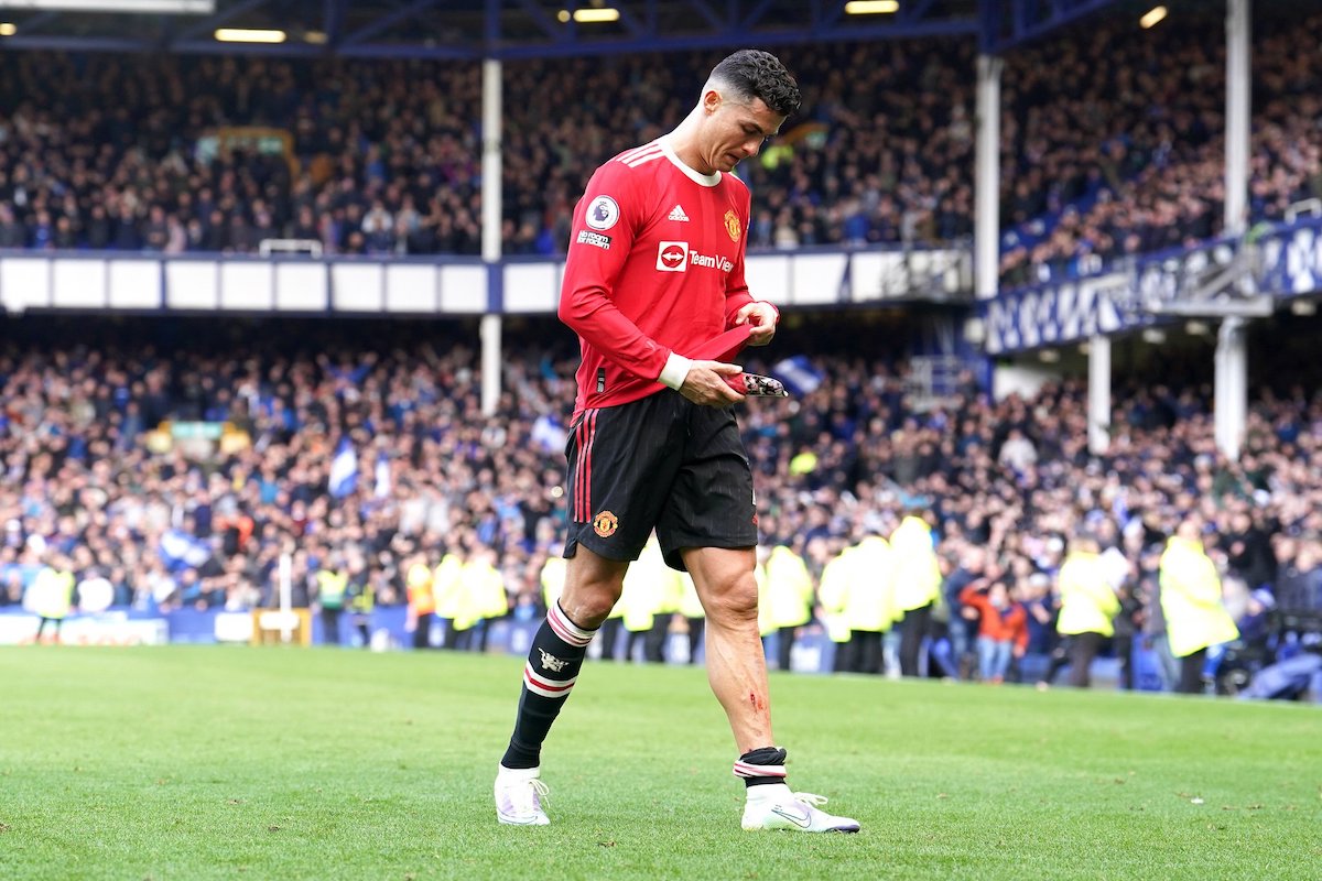 Cristiano Ronaldo cautioned by police after smashing phone of Everton fan