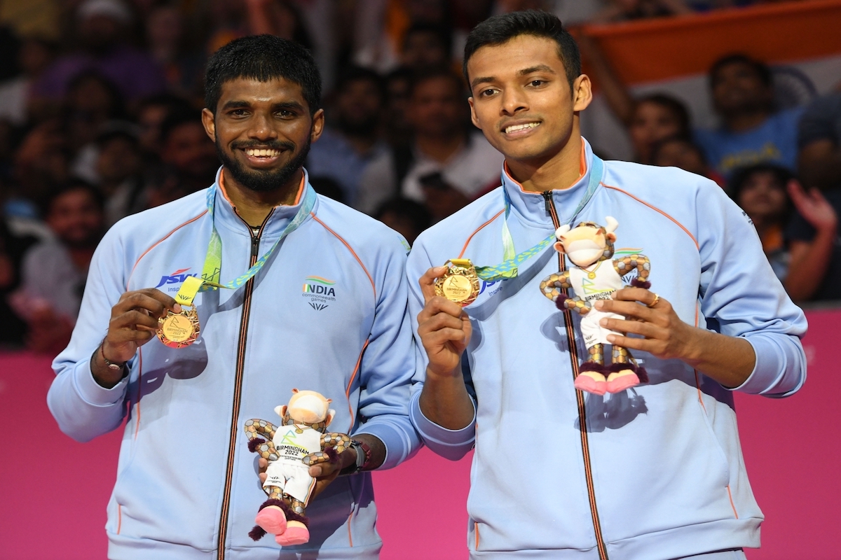 Satwiksairaj Rankireddy, Chirag Shetty win gold medal in badminton men’s doubles