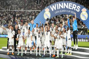 Benzema makes history as Real Madrid win European Super Cup