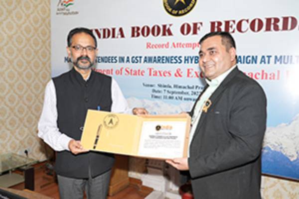 Awareness programme on GST in HP enters ‘India Book of Records’