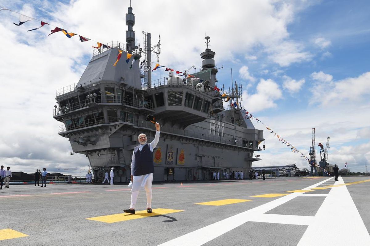PM unveils new Naval Ensign 'Nishaan', commissions INS Vikrant: 10 Facts