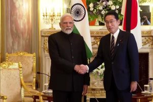 Prime Minister Narendra Modi meets Japanese counterpart Fumio Kishida in Tokyo