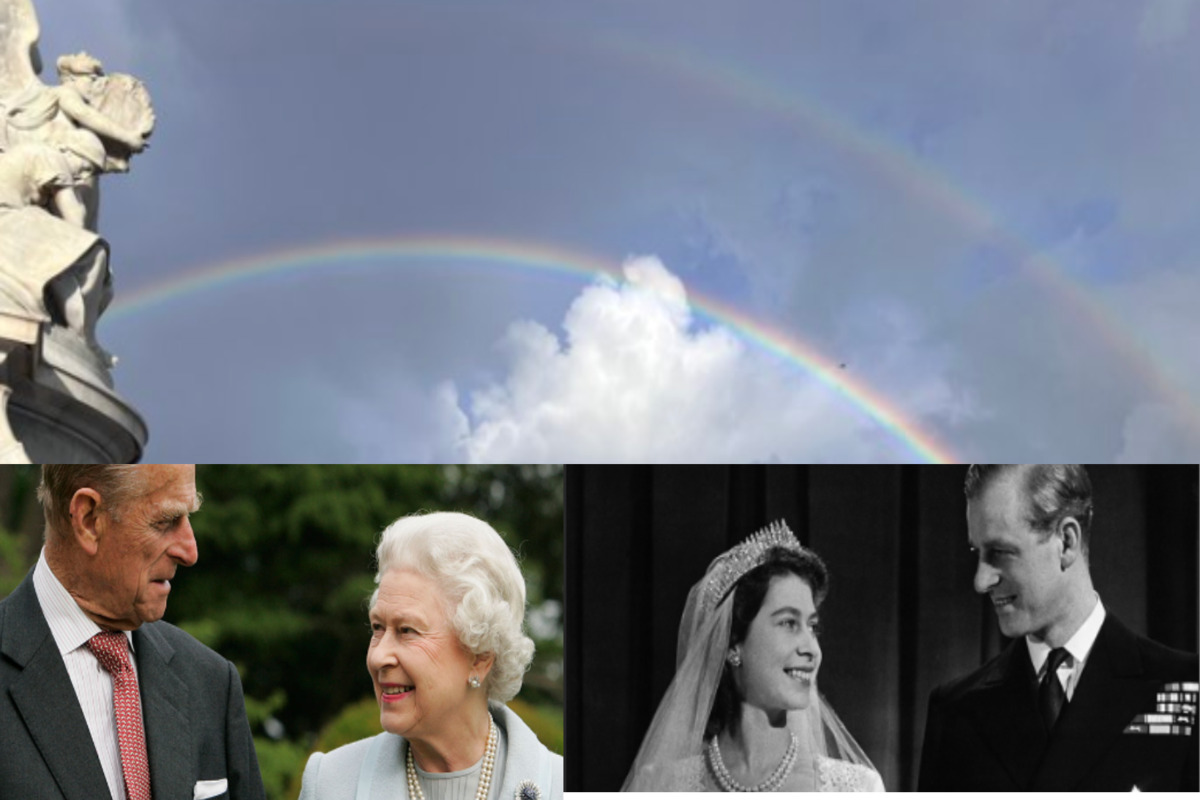 Double Rainbow: A Heavenly Union of Queen Elizabeth II and Prince Philip
