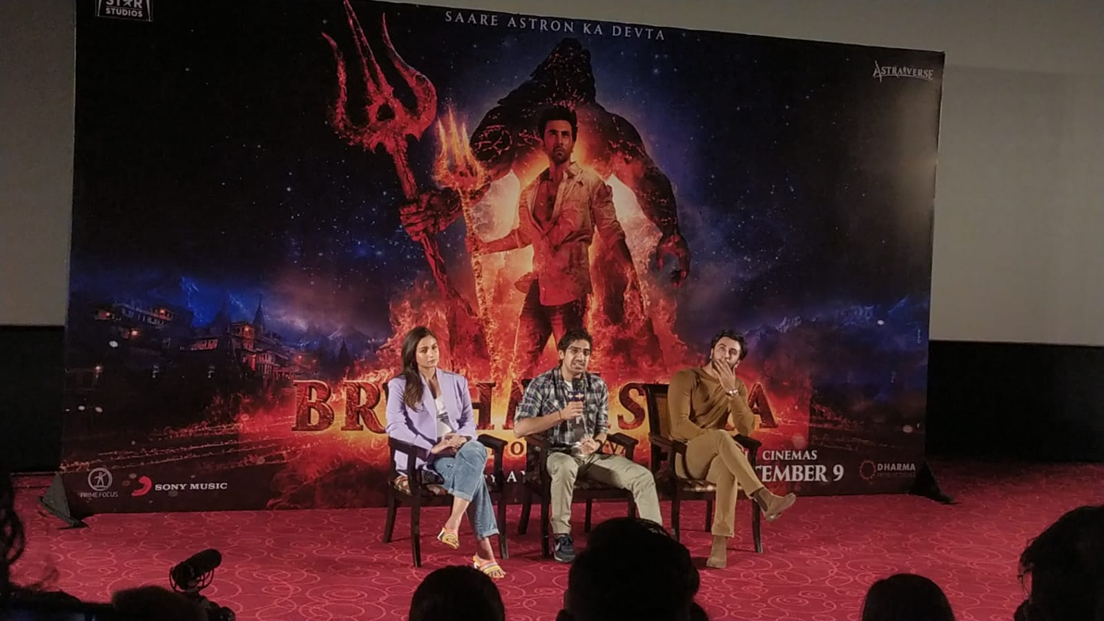 Brahmastra Promotional Event at New Delhi by Ayan, Alia and Ranbir