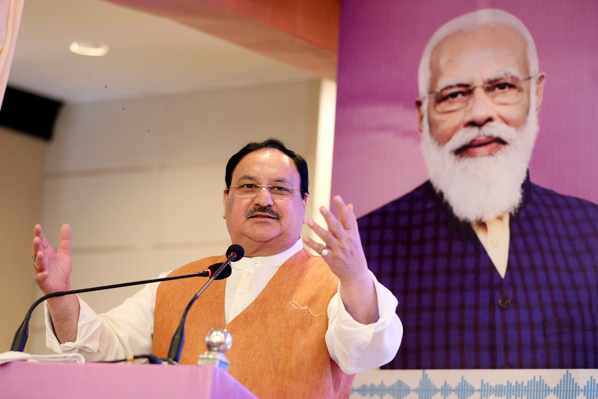 BJP Prez Nadda takes jibe on Congress, says, party reduced to a ‘brother-sister party’