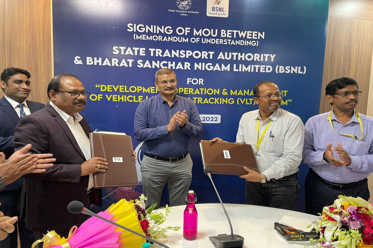 Odisha inks MOU with BSNL for operation of vehicle location tracking application