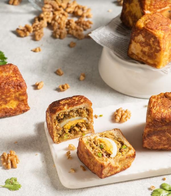 Walnut Keema Stuffed Pav - Shumaila Chauhan