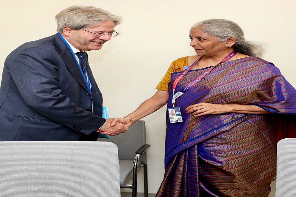 Nirmala Sitharaman meets EU Economy Commissioner, discusses India’s G20 presidency