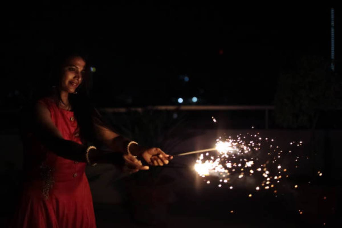 Mrunal Thakur poses for Diwali