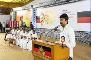 Udhayanidhi Stalin leads DMK stir against Hindi imposition, warns of agitation in Delhi