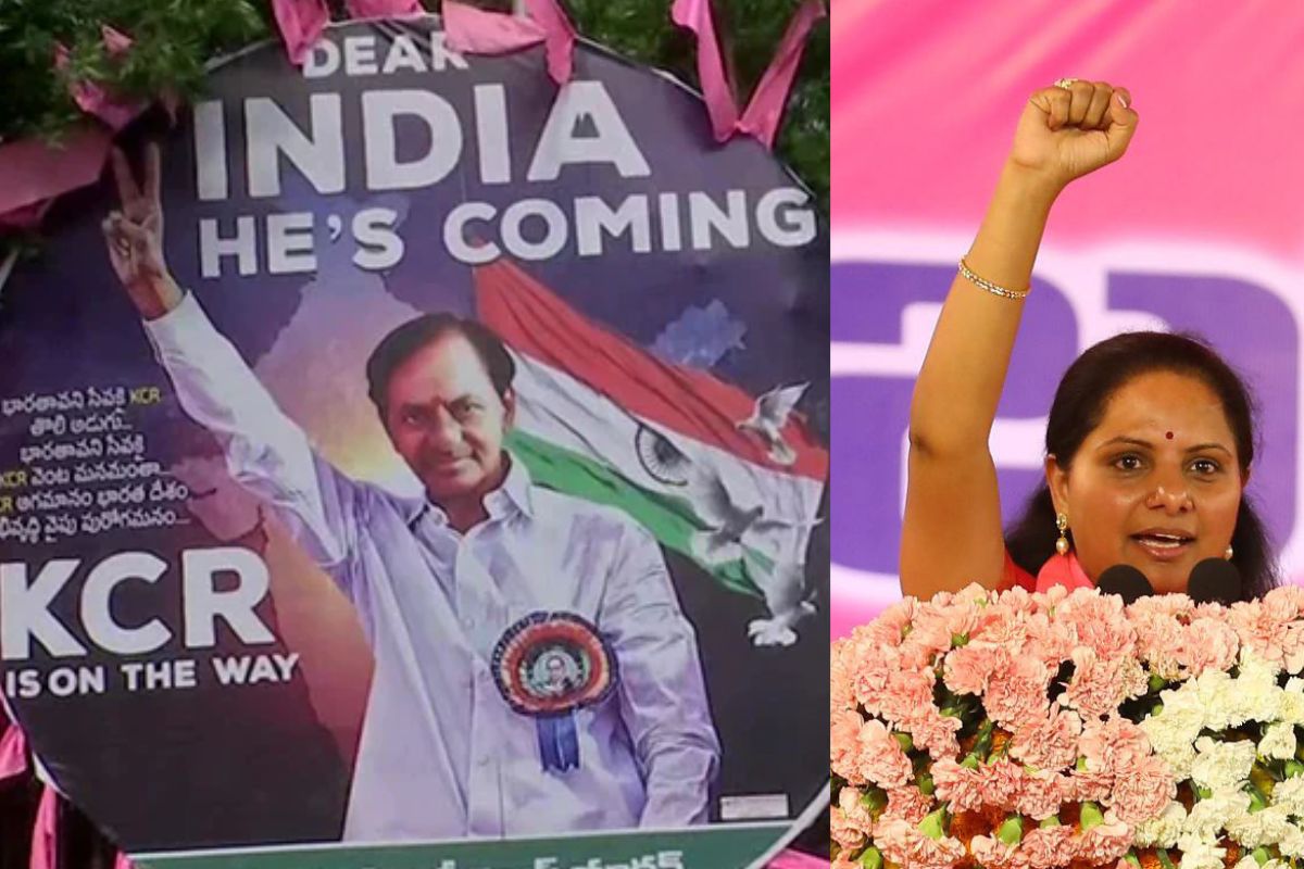 As TRS turns BRS, KCR daughter’s absence at event signals rift