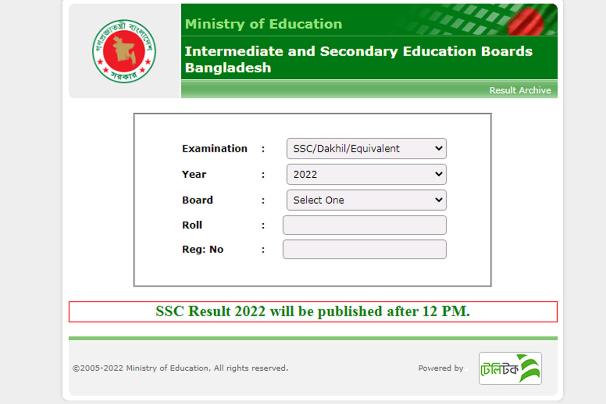 Bangladesh SSC/Dakhil/Equivalent Results 2022 to be released soon on educationboardresults.gov.bd