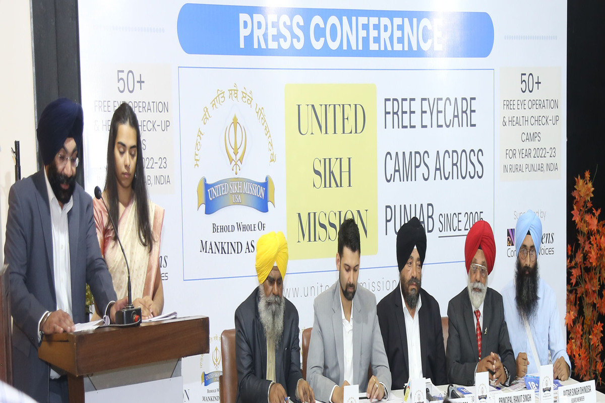 United Sikh Mission to organise 50 eye camps in rural Punjab