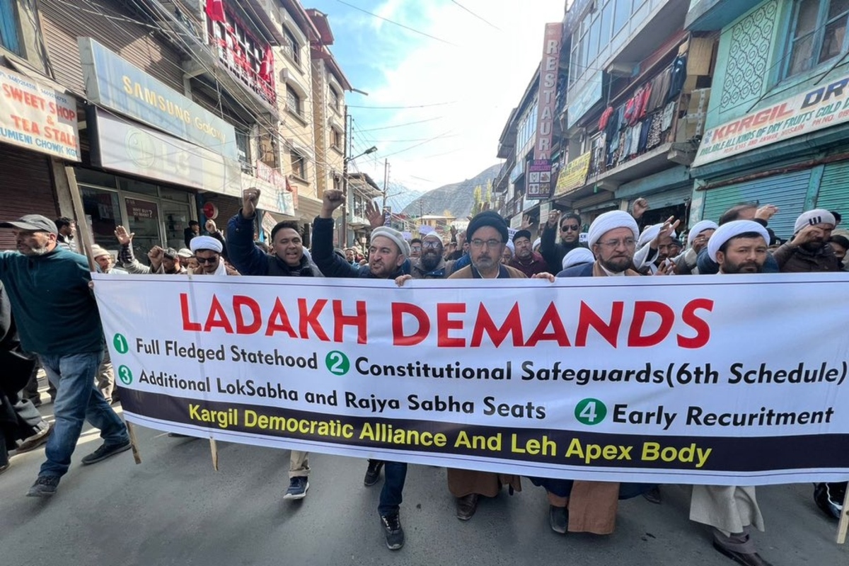 Protests in Ladakh in support of full statehood demand