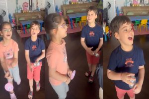 Karan Johar drops cute video of twins dancing on ‘Disco Deewane’