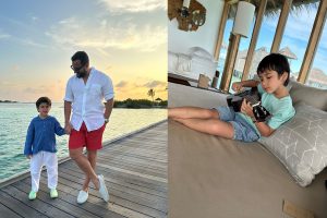 Saif spends quality time with son Taimur as wife, Kareena shoots for her next in London