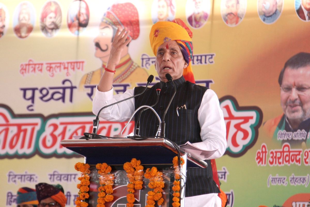 We believe in peace, but if provoked, India will give befitting reply: Rajnath