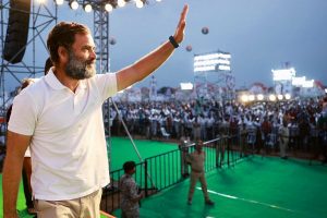 Rahul Gandhi hits out on centre’s policies, call it “backbone breaker”
