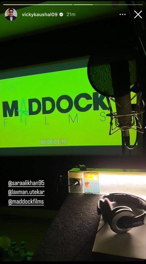 Sara Ali Khan & Vicky Kaushal start dubbing for Laxman Utekar's untitled film