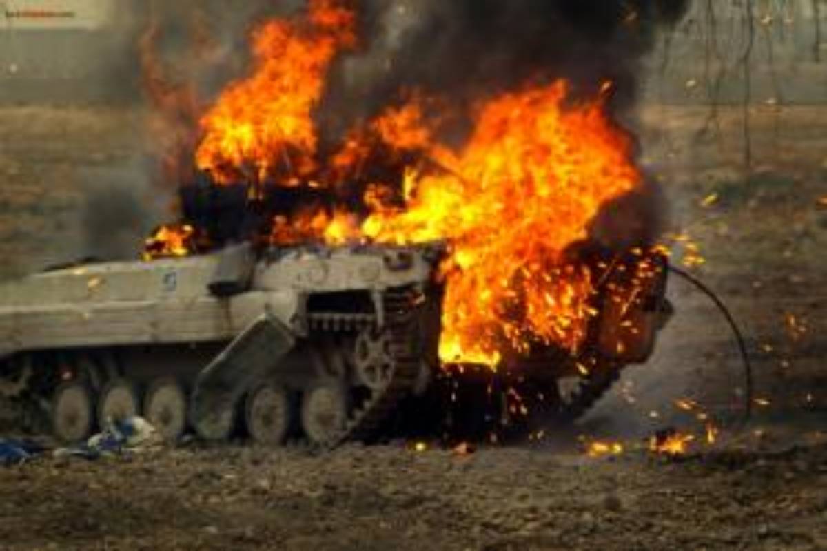 Army vehicle catches fire near Udaipur, no casualty