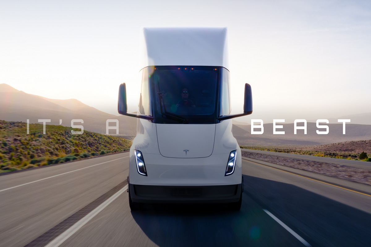 Tesla launches electric Semi trucks