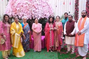 Ambani son’s engagement ceremony held in Raj temple