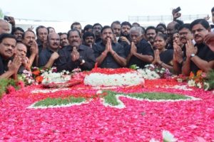AIADMK leaders led by EPS pay floral tributes to Jayalalithaa on her 6th death anniversary
