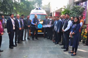 SBI donates ambulance to multispeciality hospital