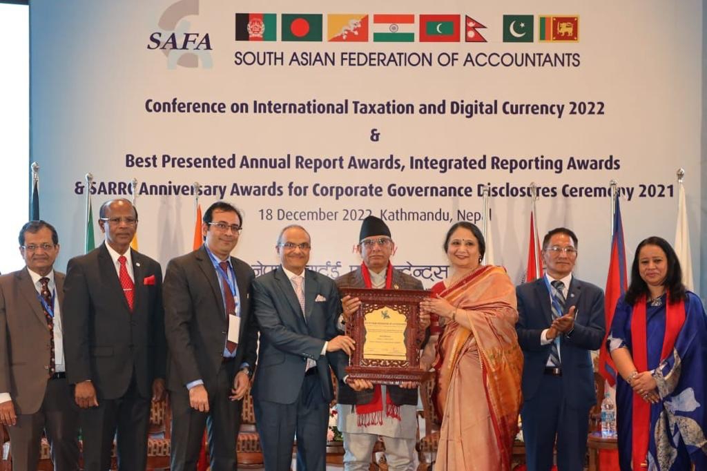 PFC bags SAFA Gold Award for ‘Best Presented Accounts /Annual Report’