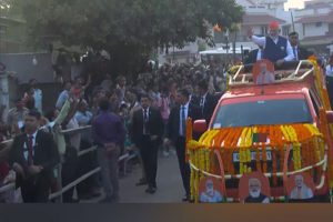 Gujarat polls: PM Modi holds massive roadshow in Ahmedabad
