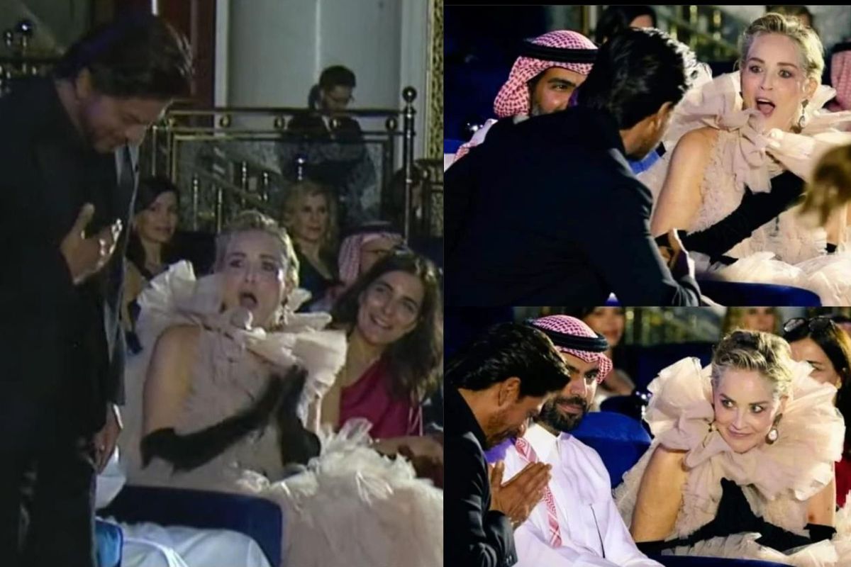 Red Sea Festival: Sharon Stone gasps, she can’t believe she’s next to SRK