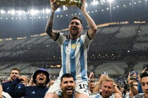 World Cup: Winning mood of Messi on the dressing room
