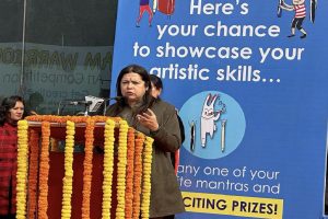 Painting competition inspired by PM’s book ‘Exam Warriors’ held