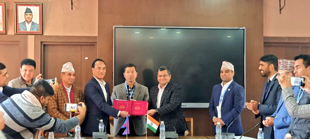 Indian Embassy, Nepal govt sign MoUs for projects in education, healthcare and drinking water