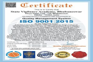 State Vigilance Academy gets ISO certification for three years
