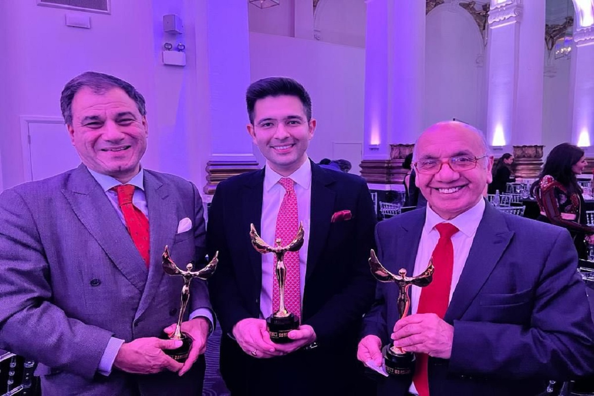 Raghav Chadha receives “India UK Outstanding Achievers Honour” in London
