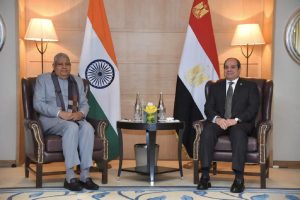 Egyptian President El-Sisi meets VP Jagdeep Dhankhar in Delhi