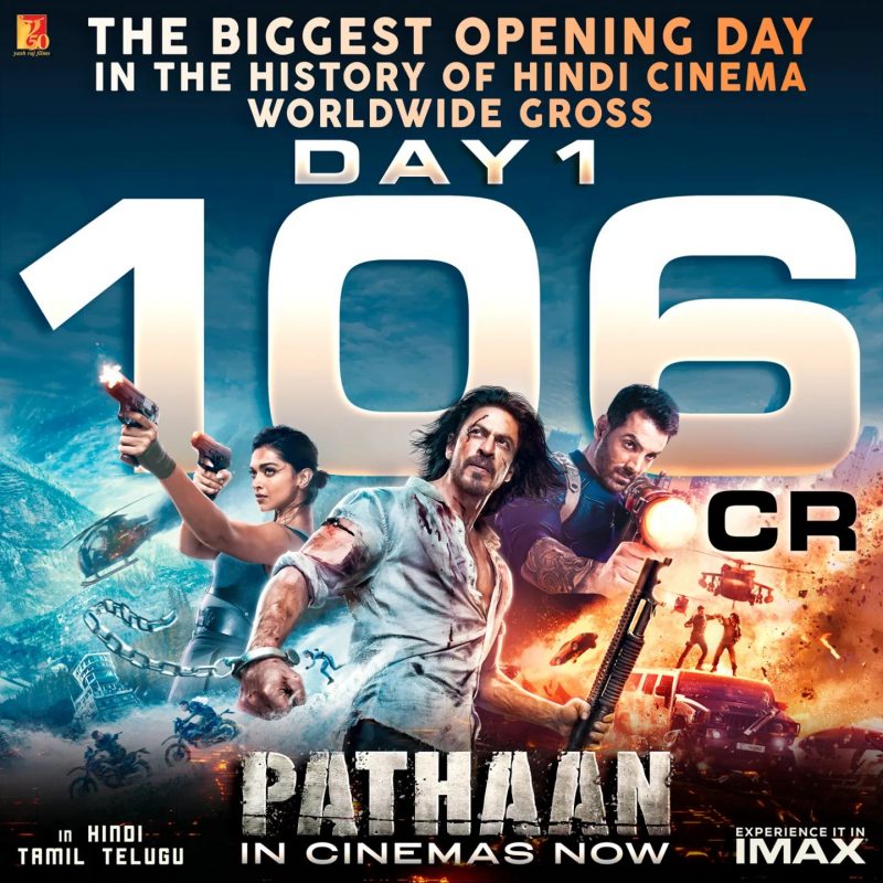 Pathaan crosses ₹ 235 cr gross at the worldwide Box office