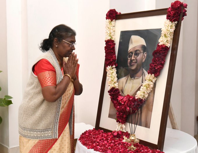 President, PM pay homage to Subhas Chandra Bose