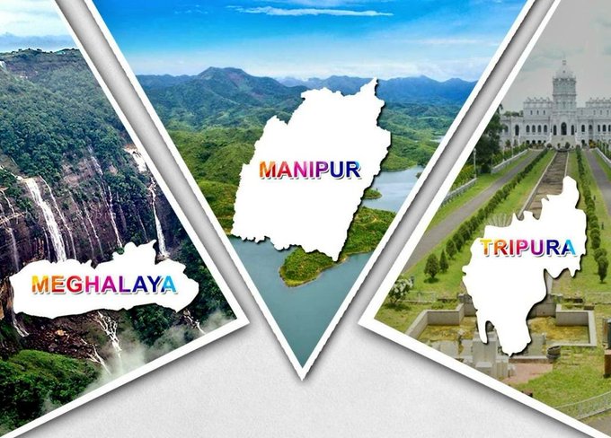 PM greets Meghalaya, Tripura, Manipur on their Statehood Days