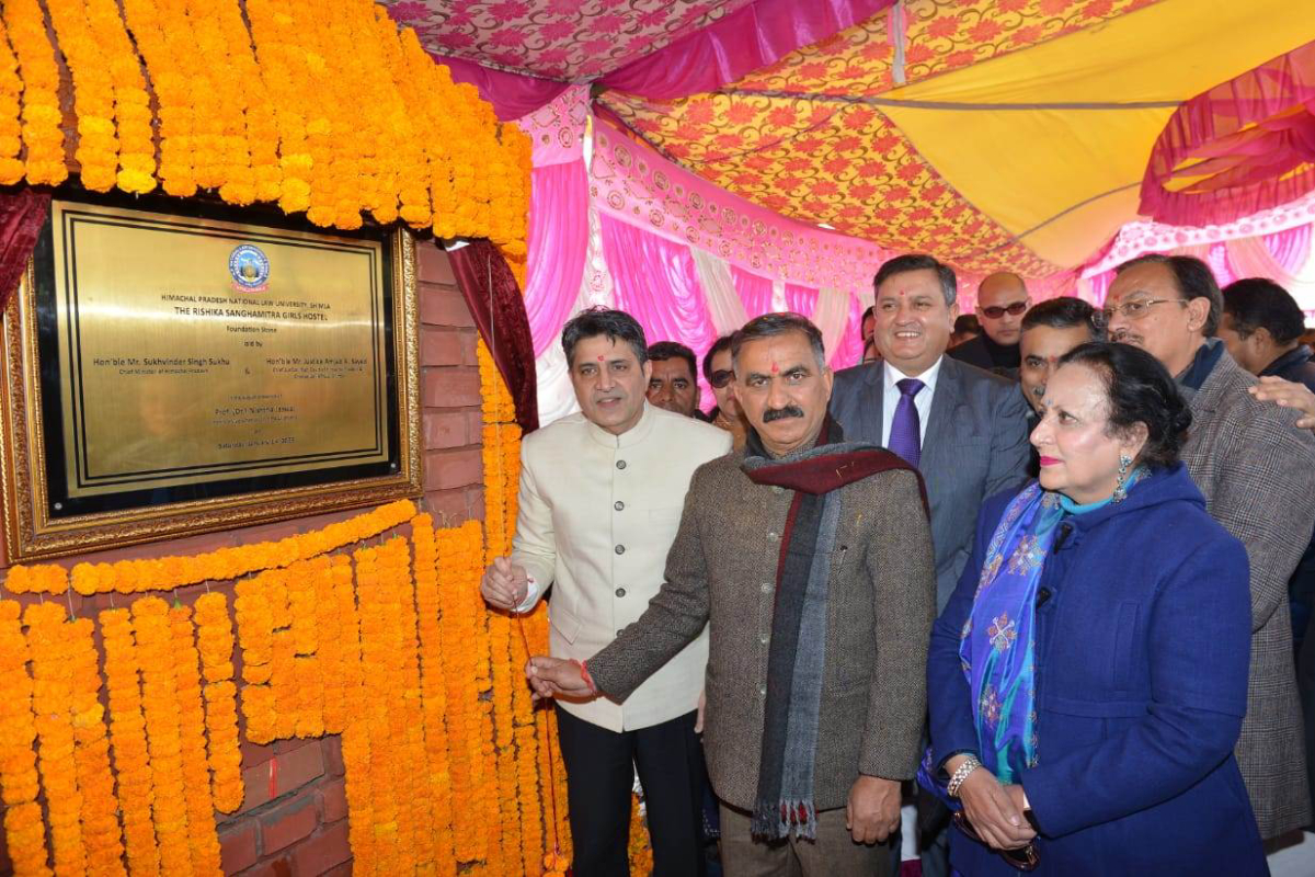 CM lays foundation stone for girls’ hostel of HP Law University