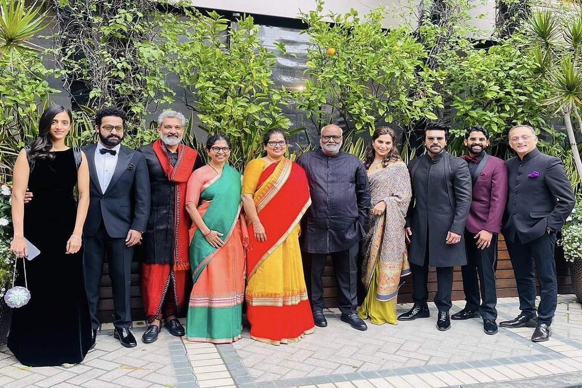 Jr NTR, Ram Charan, SS Rajamouli bring Indian touch to Golden Globe red carpet