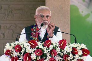 PM lays foundation stone for developmental projects in K’nataka
