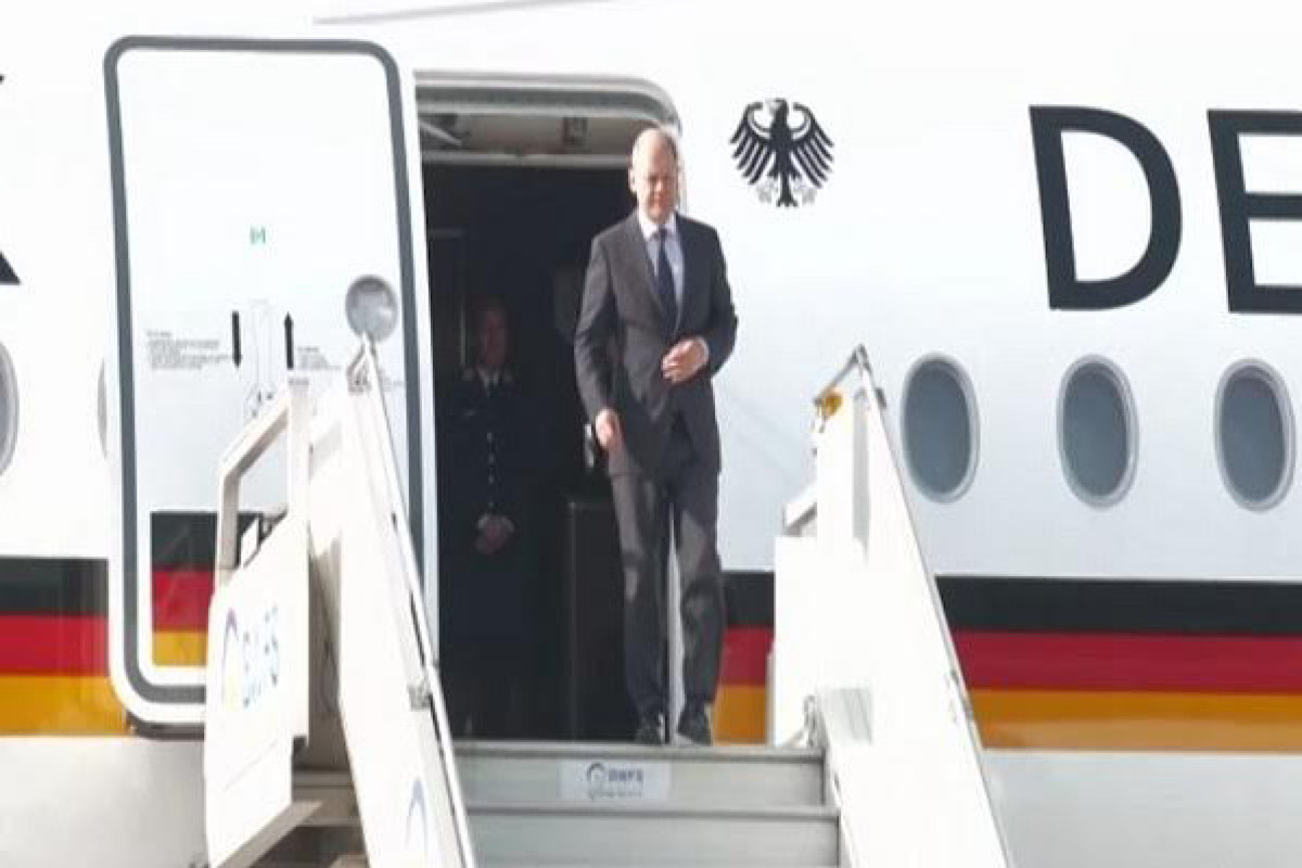 German Chancellor Olaf Scholz arrives in India for two-day visit