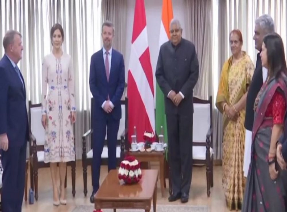 Vice President Jagdeep Dhankhar meets Denmark’s Crown Prince and Princess